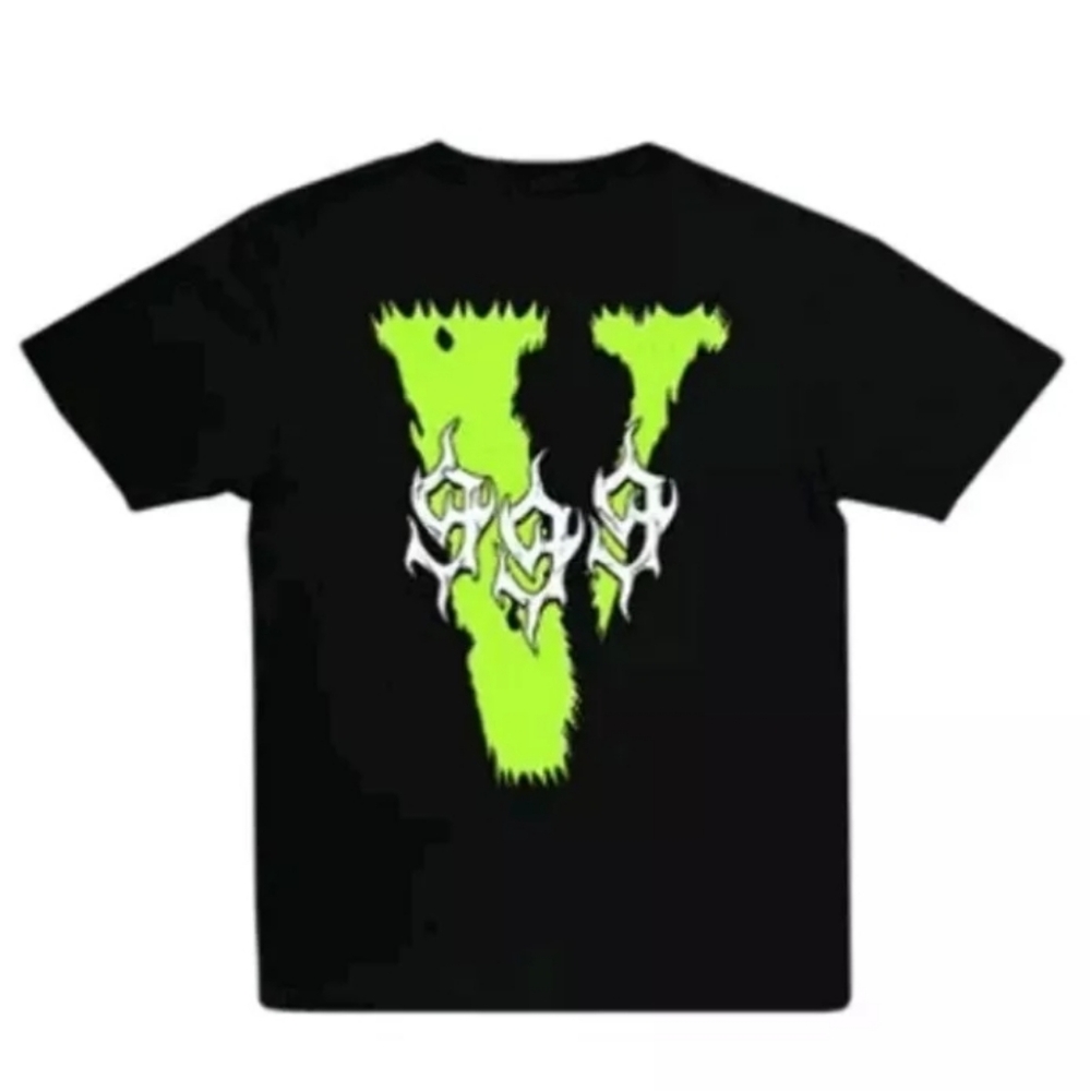 Juice Wrld Fighting Demons Vlone Tee Black 2xl Brand New